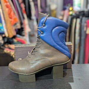 Trippen Heart Shark Lace Up Booties